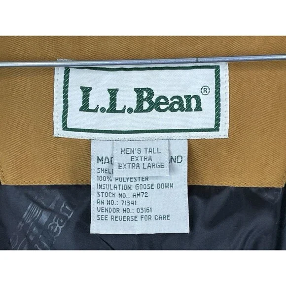 L.L.Bean Men Tall XL Vintage Chore Coat Removable Goose Down Liner Barn Workwear - Picture 11 of 16